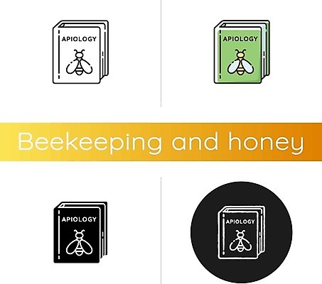 EPS 해외이미지 일러스트 사람없음 책 세트 원형 양봉 해외일러스트 도형 파일형식 벡터 이미지허브