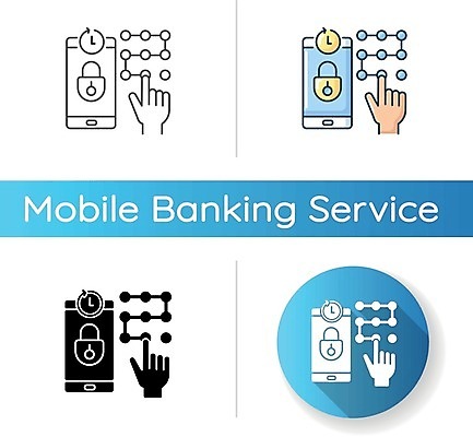 EPS 해외이미지 화살표 패턴 일러스트 자물쇠 사람없음 스마트폰 세트 터치 원형 보안 손모양 보안장치 모바일뱅킹 해외일러스트 모양 도형 무늬 안전 핸드폰 스마트기기 장비 뱅킹 파일형식 벡터 손_신체부위 이미지허브