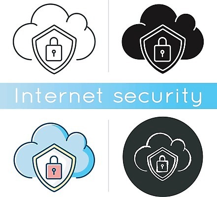 EPS 해외이미지 일러스트 자물쇠 사람없음 세트 원형 열쇠구멍 방패 구름모양 클라우드서비스 인터넷보안 해외일러스트 모양 도형 서비스 보안 파일형식 벡터 구름_자연 이미지허브