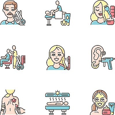 EPS 해외이미지 클립아트 헤어스타일 디자인 남자 선 컨셉 일러스트 세트 픽토그램 상점 웹 마사지 플랫 만화 미용사 이발 자르기 수집 심볼 서비스 피부관리 심플 윤곽 팩 순서 고립 돌봄 바디페인팅 스타일링 얇은 엘리먼트 이발사 피어싱 활자 해외일러스트 직업 인터넷 장신구 모션 사람 뷰티 화장품 활자판 파일형식 벡터 이미지허브