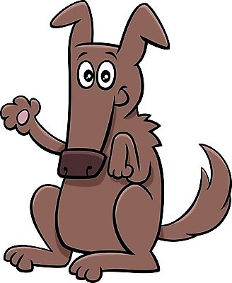 EPS 해외이미지 캐릭터 일러스트 사람없음 반려동물 갈색 귀여움 개 만화 해외일러스트 일러캐릭터 동물 컬러 컨셉 포유류 파일형식 벡터 이미지허브
