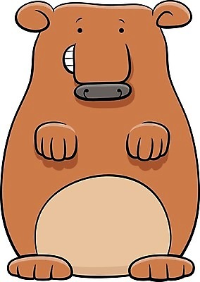 EPS 해외이미지 일러스트 곰 사람없음 갈색 해외일러스트 동물 컬러 포유류 파일형식 벡터 이미지허브