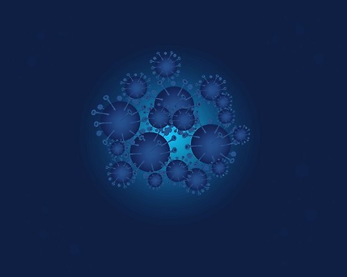 EPS 해외이미지 디자인 포스터 과학 백그라운드 일러스트 추상 미술 그래픽 파란색 바이러스 질병 심볼 예방 해외일러스트 컬러 무늬 의학 문화예술 파일형식 벡터 이미지허브
