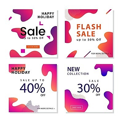 EPS 해외이미지 디자인 일러스트 추상 타이포그라피 사람없음 쇼핑 세트 세일 보라색 흰색 해외일러스트 문자 컬러 무늬 파일형식 벡터 이미지허브