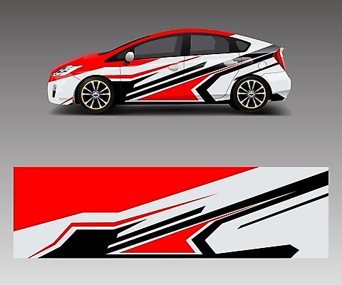 EPS 해외이미지 디자인 백그라운드 일러스트 자동차 추상 사람없음 빨간색 목업 자동차코팅 해외일러스트 육상교통 컬러 무늬 파일형식 벡터 이미지허브