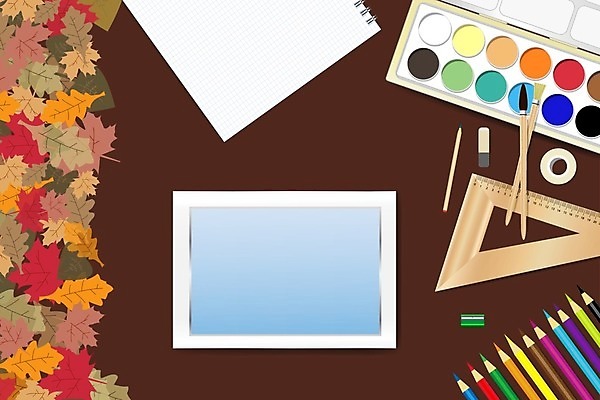 EPS 해외이미지 디자인 교육 종이 백그라운드 컨셉 잎 오렌지 일러스트 장신구 학교 문구용품 프레임 자 빨간색 스터디 컬러풀 사무실 알약 연필 펜 노란색 공백 장비 가을 흰색 도구 붓 그룹 가장자리 수집 오브젝트 신학기 지우개 초보 해외일러스트 식물 계절 컬러 과일 비즈니스 학용품 학습 필기구 약 둘레 파일형식 벡터 이미지허브