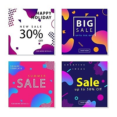 EPS 해외이미지 디자인 분홍색 일러스트 추상 타이포그라피 사람없음 쇼핑 세트 세일 보라색 남색 빅세일 멤피스디자인 해외일러스트 문자 컬러 무늬 파일형식 벡터 이미지허브