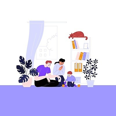 EPS 해외이미지 전신 라이프스타일 여자 남자 화분 어린이 일러스트 창문 가족 책장 함께함 앉기 소년 성인 일상 세명 화목 블록 커튼 무릎꿇기 즐거움 블록쌓기 칭찬 해외일러스트 감정 가구 컨셉 관계 모션 사람 라이프 생활 쌓기 파일형식 벡터 이미지허브