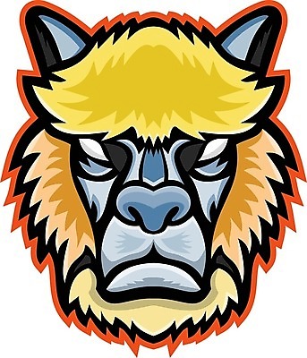 EPS 해외이미지 동물 캐릭터 스포츠 일러스트 그래픽 머리 분노 만화 심볼 사인 복고 신분 공격적 마스코트 알파카 해외일러스트 일러캐릭터 감정 컨셉 신체부위 파일형식 벡터 이미지허브