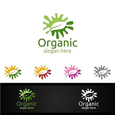 EPS 해외이미지 디자인 잎 사람없음 심볼 에코 유기농 바이오 브랜딩 해외일러스트 식물 웰빙 환경 파일형식 벡터 이미지허브