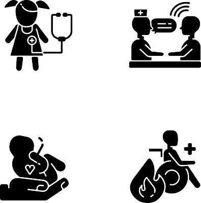 EPS 해외이미지 클립아트 디자인 실루엣 어린이 컨셉 일러스트 건강 병원 성인 치료 세트 픽토그램 약 건강관리 검은색 웹 임산부 임신 의사 신생아 센터 플랫 수집 가득함 심볼 상담 심플 팩 테라피 병실 고립 고체 돌봄 상형문자 소아과의사 엘리먼트 치료사 치유 항목 화상 활자 해외일러스트 직업 문자 컬러 인터넷 의학 모션 촬영기법 관리 사람 뷰티 화장품 의료진 아기 상처 활자판 파일형식 벡터 인쇄판 인쇄 이미지허브