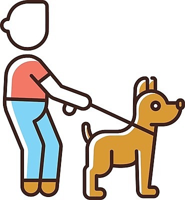 EPS 해외이미지 남자 일러스트 한명 성인 산책 당기기 강아지 목줄 펫케어 성인남자한명만 해외일러스트 1 모션 휴식 관리 사람 반려동물 개 남자한명만 성인남자만 파일형식 벡터 반려용품 이미지허브