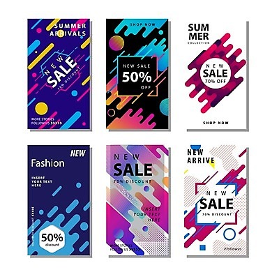 EPS 해외이미지 일러스트 추상 타이포그라피 사람없음 파란색 쇼핑 세트 세일 보라색 검은색 흰색 지오메트릭 해외일러스트 문자 컬러 무늬 파일형식 벡터 이미지허브