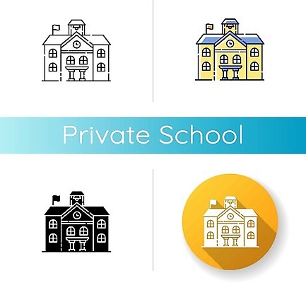 EPS 해외이미지 일러스트 학교 사람없음 세트 원형 해외일러스트 도형 교육 파일형식 벡터 이미지허브