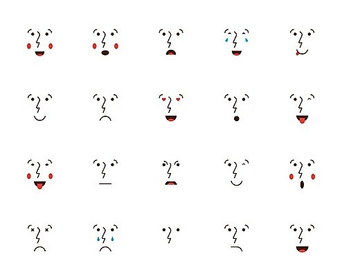 EPS 해외이미지 일러스트 무표정 표정 웃음 사람없음 세트 놀람 다양 슬픔 분노 눈물 이모티콘 당황 엘리먼트 해외일러스트 감정 다수 파일형식 벡터 이미지허브