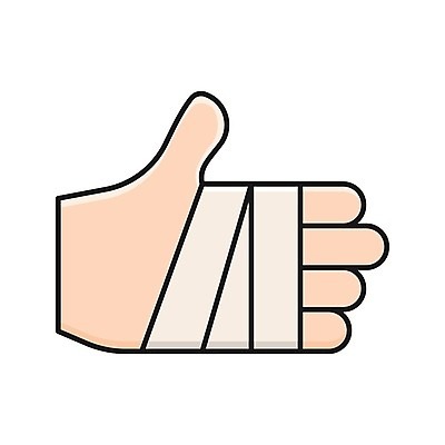 EPS 해외이미지 손 일러스트 부분 손가락 건강 사람 치료 약 손상 고통 환자 엄지손가락 긴급 도움 상처 사건 약국 붕대 외과 골절 돌봄 석고 헬프 해외일러스트 감정 컨셉 의학 모션 병원 신체부위 파일형식 벡터 이미지허브