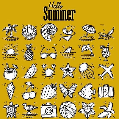 EPS 해외이미지 나무 손 디자인 계절 음료 파도 바다 섬 여행 백그라운드 스티커 일러스트 자연 휴가 조개 휴식 손바닥 그래픽 세트 선글라스 태양 카메라 칵테일 낙서 스케치 수집 심볼 오브젝트 그림 휴양지 윤곽 엘리먼트 레터링 해외일러스트 자연요소 식물 안경 컨셉 어패류 주류 미술 신체부위 전자제품 장소 생태계 파일형식 벡터 이미지허브