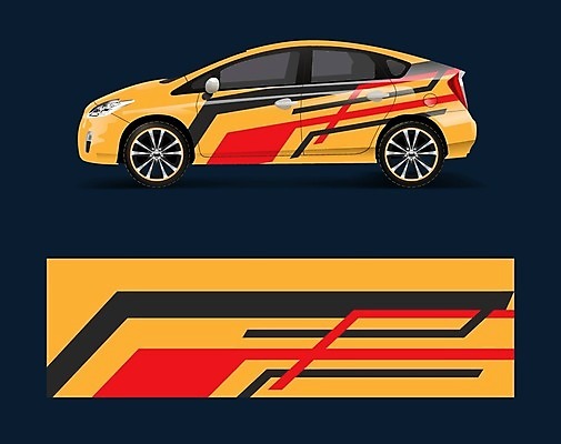 EPS 해외이미지 디자인 백그라운드 일러스트 자동차 추상 사람없음 주황색 목업 자동차코팅 해외일러스트 육상교통 컬러 무늬 파일형식 벡터 이미지허브