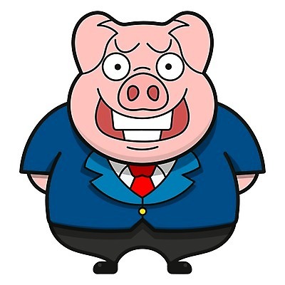 EPS 해외이미지 동물캐릭터 일러스트 비즈니스 넥타이 정장 사람없음 돼지 비즈니스맨 해외일러스트 일러캐릭터 동물 캐릭터 잡화 옷 남자 포유류 직장인 파일형식 벡터 이미지허브