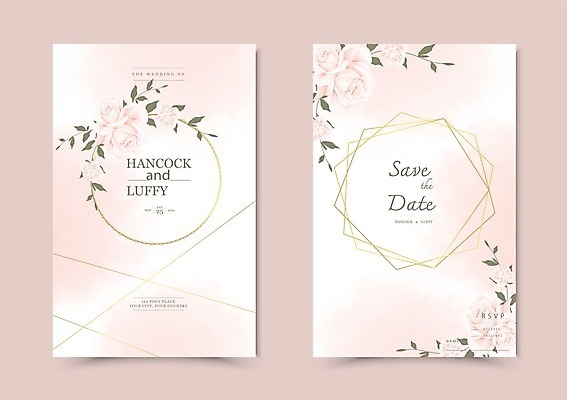 EPS 해외이미지 꽃 분홍색 꽃다발 결혼 꽃무늬 일러스트 결혼식 사람없음 장미 벚꽃 청첩장 해외일러스트 식물 컬러 무늬 카드_감사 이벤트 파일형식 벡터 이미지허브