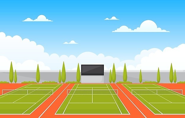 EPS 해외이미지 나무 공원 스포츠 밭 일러스트 공 자연 놀이 건강 경기 야외 그래픽 초록색 운동 우주 힘 테니스 게임 그물 플랫 만화 연습 장면 고립 법정 엘리먼트 해외일러스트 식물 공공시설 컬러 농업 구기 생태계 파일형식 벡터 이미지허브