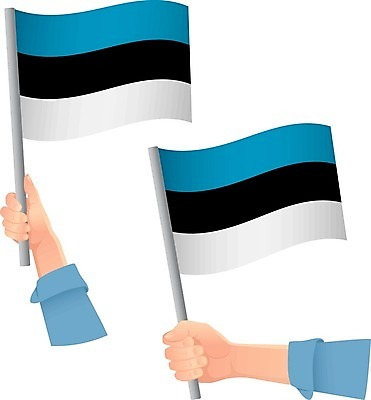 EPS 해외이미지 손 물결 일러스트 손가락 성공 사람 자유 엄지손가락 축하 깃발 작음 심볼 사인 독립 에스토니아 전국 해외일러스트 유럽 컨셉 신체부위 크기 파일형식 벡터 이미지허브