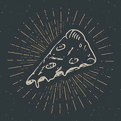 EPS 해외이미지 디자인 라인일러스트 일러스트 피자 사람없음 조각피자 피자조각 해외일러스트 조각 패스트푸드 서양음식 파일형식 벡터 음식 인스턴트 이미지허브