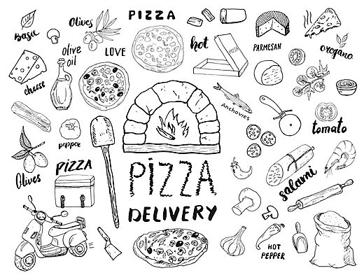 EPS 해외이미지 디자인 토마토 일러스트 재료 치즈 새우 피자 사람없음 오토바이 올리브오일 올리브 밀가루 밀대 바질 배달상자 배달원가방 살라미 앤초비 오레가노 칠리고추 페퍼로니 피자배달 피자주걱 피자칼 화덕 해외일러스트 열매 채소 고추 주방용품 유제품 패스트푸드 서양음식 갑각류 상자 바이크 소시지 기름_음식 가루 배송 주걱 화로 파일형식 벡터 이미지허브