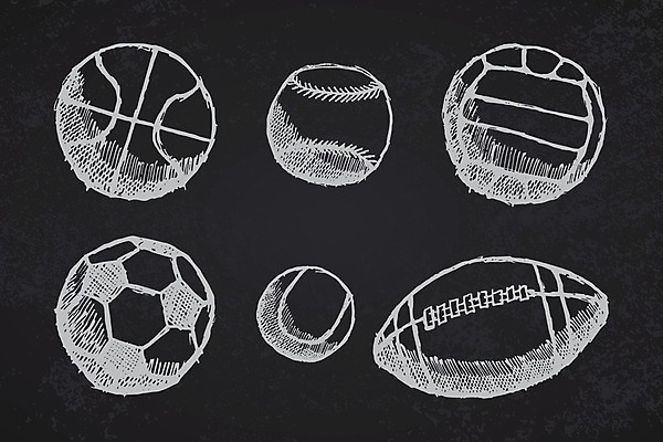 EPS 해외이미지 디자인 선 스포츠 백그라운드 일러스트 공 놀이 추상 그림자 미술 그래픽 세트 검은색 럭비 미식축구 축구 칠판 야구 테니스 게임 흰색 원형 그리기 낙서 만화 스케치 심볼 오브젝트 그림 분필 질감 고립 해외일러스트 도형 컬러 무늬 모션 문화예술 구기 초크 파일형식 벡터 이미지허브