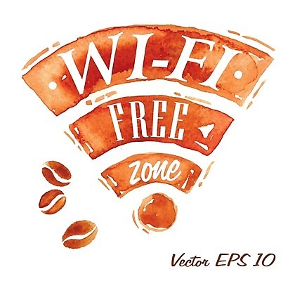 EPS 해외이미지 커피 일러스트 사람없음 원두 와이파이 손그림 무료 해외일러스트 음료 무선인터넷 파일형식 벡터 이미지허브