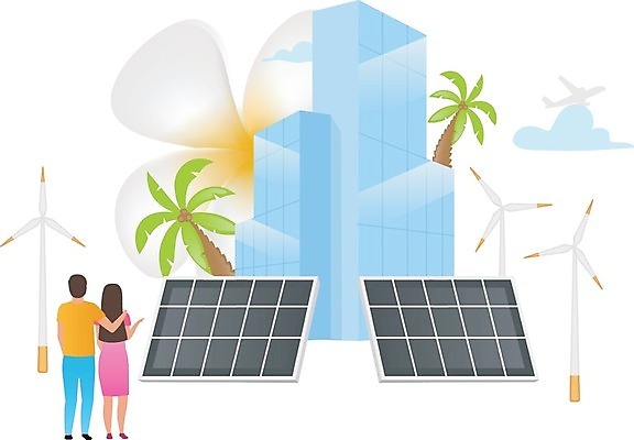 EPS 해외이미지 전신 식물 구름 여자 남자 꽃 일러스트 비행기 서기 성인 건물 야자수 가리킴 풍력에너지 집열판 열대꽃 성인만 어깨에손 해외일러스트 자연요소 나무 건축물 항공교통 모션 대중교통 사람 손짓 그린에너지 태양에너지 파일형식 벡터 이미지허브