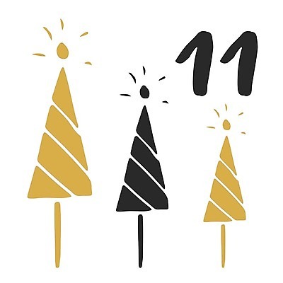 EPS 해외이미지 나무 일러스트 타이포그라피 사람없음 반짝임 숫자 달력 날짜 12월 해외일러스트 식물 문자 모션 파일형식 벡터 이미지허브