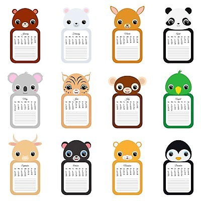 EPS 해외이미지 동물 템플릿 캐릭터 디자인 포스터 종이 어린이 겨울 일러스트 곰 자연 벽지 휴가 달력 원숭이 신용카드 일주일 날짜 플랫 낙서 만화 수집 연도 펭귄 앵무새 캥거루 월 북마크 스라소니 해외일러스트 일러캐릭터 계절 포유류 조류 사람 금융 생태계 파일형식 벡터 이미지허브