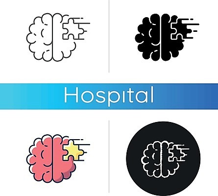 EPS 해외이미지 일러스트 사람없음 세트 원형 뇌 퍼즐조각 정신병원 정신건강 해외일러스트 도형 조각 건강 병원 퍼즐 파일형식 벡터 이미지허브