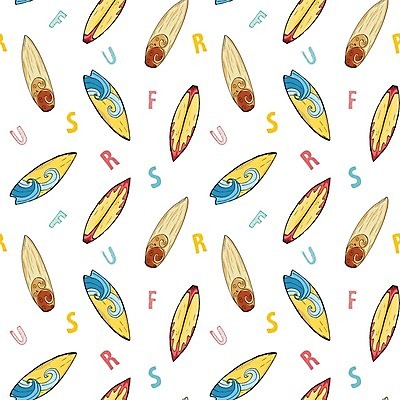 EPS 해외이미지 알파벳 파도 패턴 일러스트 사람없음 컬러풀 서핑보드 서핑 손그림 해외일러스트 영어 바다 컬러 무늬 수상스포츠 보드_스포츠 파일형식 벡터 이미지허브