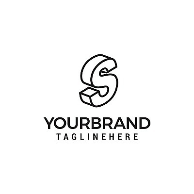 EPS 해외이미지 디자인 알파벳 일러스트 비즈니스 사람없음 흰색 심볼 심플 S 엘리먼트 브랜딩 미니멀 해외일러스트 영어 컬러 파일형식 벡터 이미지허브