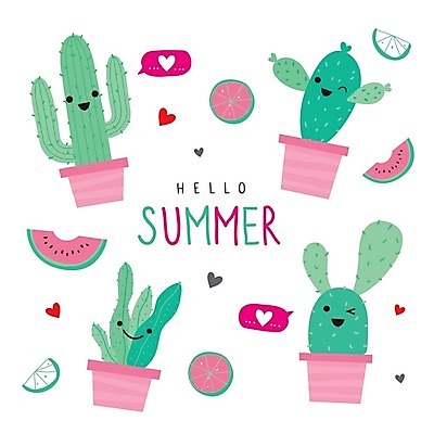 EPS 해외이미지 화분 말풍선 일러스트 수박 선인장 표정 사랑 사람없음 초록색 세트 하트 해외일러스트 모양 식물 감정 컬러 과일 파일형식 벡터 이미지허브