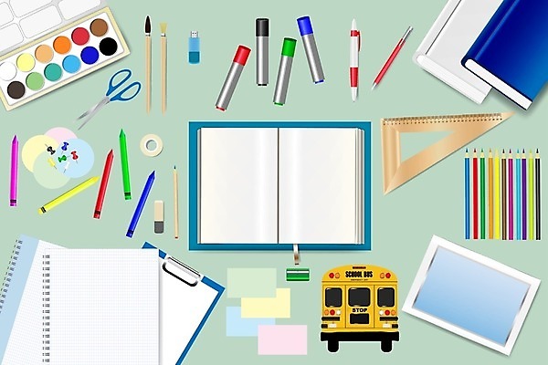 EPS 해외이미지 디자인 교육 종이 백그라운드 컨셉 일러스트 장신구 학교 표시 문구용품 수채화 프레임 책 스터디 컬러풀 사무실 연필 펜 노란색 공백 장비 흰색 도구 붓 신용카드 그룹 수집 오브젝트 신학기 지우개 직사각형 초보 해외일러스트 도형 컬러 비즈니스 학용품 금융 학습 필기구 파일형식 벡터 이미지허브