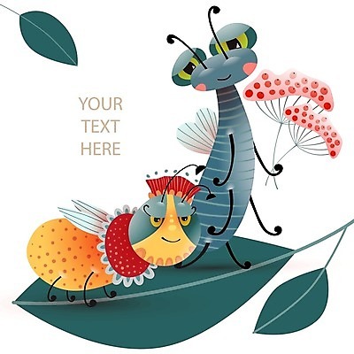 EPS 해외이미지 동물 캐릭터 디자인 배너 열매 꽃 곤충 잎 일러스트 자연 미소 그래픽 우정 공백 덮개 나뭇가지 신용카드 흰배경 그림 해외일러스트 일러캐릭터 나무 식물 백그라운드 표정 금융 친구 뚜껑 흰색 생태계 파일형식 벡터 이미지허브