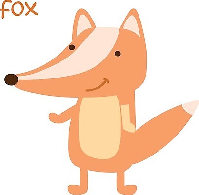 EPS 해외이미지 한마리 일러스트 사람없음 귀여움 여우캐릭터 해외일러스트 1 동물캐릭터 컨셉 여우 파일형식 벡터 이미지허브