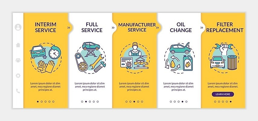 EPS 해외이미지 일러스트 자동차 사람없음 노란색 인포그래픽 정비공 자동차정비 카센터 해외일러스트 육상교통 컬러 센터 기술자 수리 파일형식 벡터 이미지허브