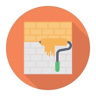 EPS 해외이미지 디자인 벽 백그라운드 가사 일러스트 주택 실내 건물 장식 페인트 흰색 공구 붓 업무 점 액체 수리 인쇄 오브젝트 서비스 롤 롤러 페인트붓 화가 고립 업그레이드 해외일러스트 직업 건축물 컬러 내부 도구 작업 파일형식 벡터 이미지허브