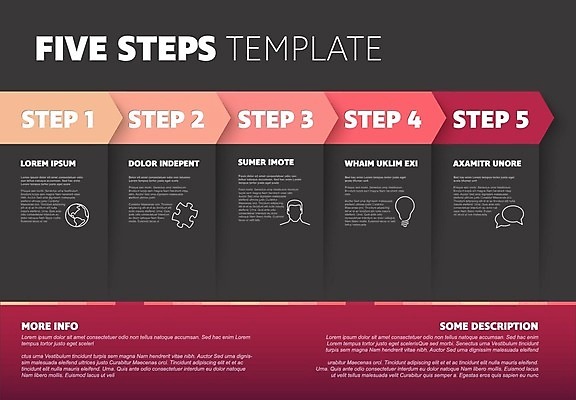 EPS 해외이미지 템플릿 1 디자인 배너 종이 분홍색 백그라운드 컨셉 2 일러스트 화살 3 설명 빨간색 숫자 꼬리표 라벨 웹 어둠 인포그래픽 흐름 신용카드 4 선택 방향 심볼 옵션 레이아웃 심플 페이지 5 규칙 질서 승진 단계 명령 진행 북마크 웹디자인 조작 해외일러스트 문자 컬러 인터넷 모션 프레임 금융 예절 파일형식 벡터 이미지허브