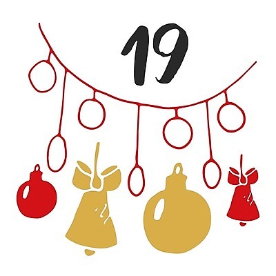 EPS 해외이미지 리본 크리스마스 일러스트 타이포그라피 사람없음 숫자 달력 종 날짜 12월 가랜드 오너먼트 해외일러스트 문자 기념일 크리스마스장식 파티용품 파일형식 벡터 이미지허브