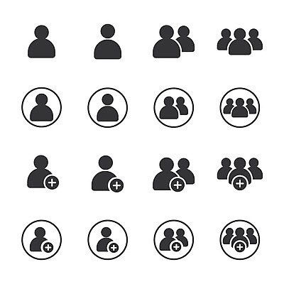 EPS 해외이미지 일러스트 모바일 사람모양 사람없음 픽토그램 검은색 플러스 소셜네트워크 연락처 추가 해외일러스트 모양 기호 컬러 파일형식 벡터 이미지허브