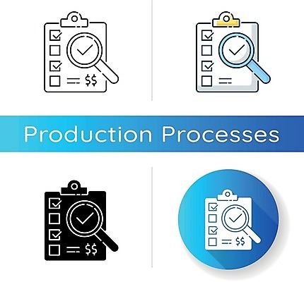 EPS 해외이미지 일러스트 돋보기 사람없음 세트 원형 체크표시 문서 점검 차트보드 체크리스트 해외일러스트 도형 확인 파일형식 벡터 이미지허브