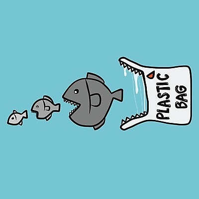 EPS 해외이미지 일러스트 비닐봉투 어류 입벌림 사람없음 수중 플라스틱 생태계 먹이사슬 몬스터 생태학 해양쓰레기 노플라스틱 해외일러스트 교육 재질 봉투 표정 수중동물 쓰레기 파일형식 벡터 제로웨이스트 이미지허브