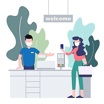 EPS 해외이미지 캐릭터 일러스트 비즈니스 모바일 사람 쇼핑 건강관리 상점 신용카드 플랫 보호 구매 직원 예방 마케팅 위생관리 해외일러스트 일러캐릭터 컨셉 건강 관리 금융 파일형식 벡터 이미지허브