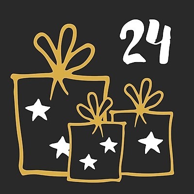 EPS 해외이미지 별 일러스트 타이포그라피 사람없음 선물상자 숫자 달력 날짜 12월 해외일러스트 자연요소 문자 선물 상자 파일형식 벡터 이미지허브