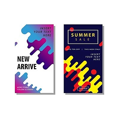 EPS 해외이미지 일러스트 추상 타이포그라피 사람없음 쇼핑 세트 세일 남색 해외일러스트 문자 컬러 무늬 파일형식 벡터 이미지허브